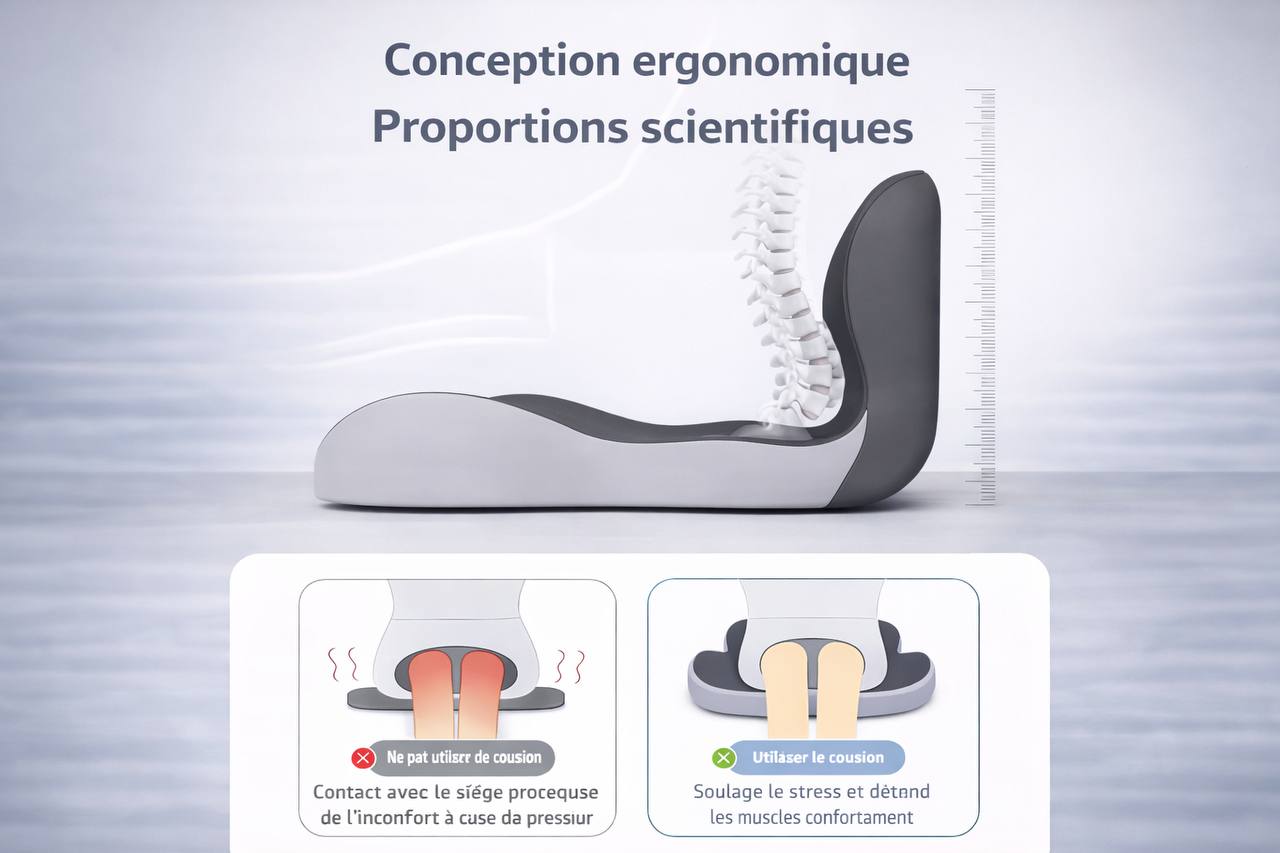 Coussin intégral - dimensions