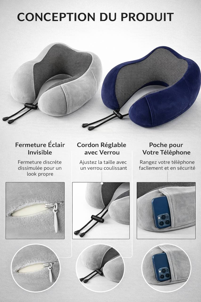 Oreiller de voyage - confort optimal